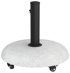 Kerekes napernyő alap 37/42/52/58mm-es pólusokhoz Világosszürke Beton