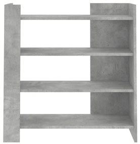 betonszürke szerelt fa tálalószekrény 73,5 x 35 x 75 cm