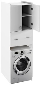 NATALI TYP 9 mély szekrény a mosógép fölé, fehér