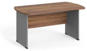 Manager asztal 140 x 85 cm, warmia dió / szürke