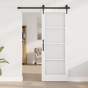 Belső Ajtó Üveggel ORKDAL Fehér 73.5 x 198.5 cm