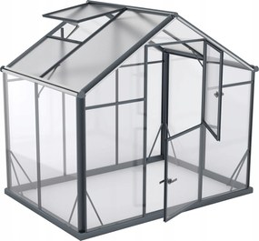 Üvegház Hybrid L-3 Polikarbonát edzett üveg 220x150cm Antracit 3,3m2