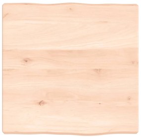 asztallap 40x40x(2-4) cm kezeletlen tömör fa élőszegélyes