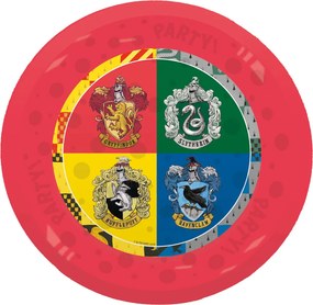 Harry Potter Hogwarts Houses micro prémium műanyag lapostányér 4 db-os szett 21 cm