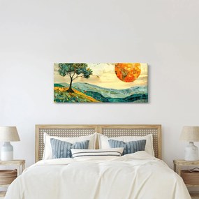 Kép - Tájkép illusztráció (120x50 cm)