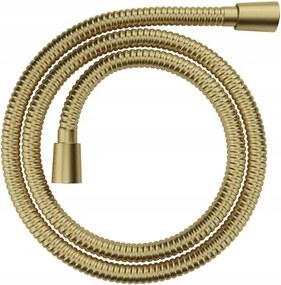 Zuhanytömlő 125CM Szálcsiszolt Sárgaréz Rozsdamentes Acél