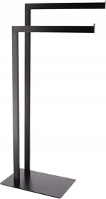 Dupla fürdőszobai akasztó Fém Fekete Lotf