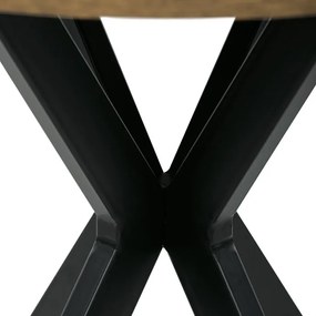 Kör alakú Étkezőasztal 80×80 cm, MDF, Old Wood. HT-F4108 OLW