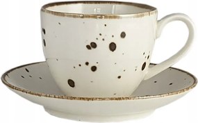 Cottage Cream Csésze Csészealjjal 200 ml Krémszínű Alumínium Bogucice