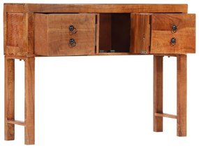 nyers tömör akácfa tálalóasztal 120x32x80 cm