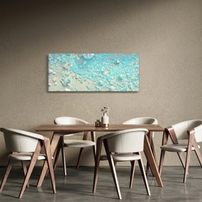 Kép - Tengerparti hangulat türkiz árnyalatokban (120x50 cm)
