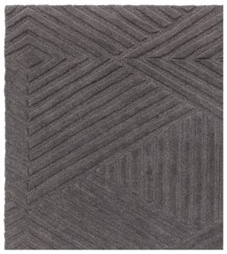 Antracitszürke gyapjú szőnyeg 160x230 cm Hague – Asiatic Carpets
