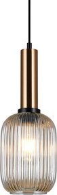 ITALUX PND-5588-1M-BRO-AMB ANTIOLA Egyágú Függesztett Lámpa Fém E27 IP20