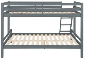 Alpi2 szürke emeletes ágy borovi fenyőből - Støraa