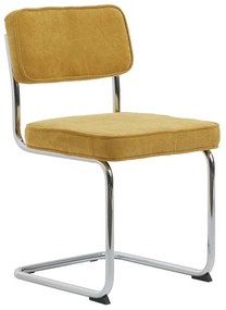 Sárga kordbársony étkezőszék Rupert – Unique Furniture