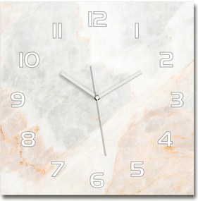 Nagy négyzet alakú üveg falióra Márvány 60x60