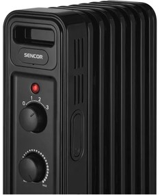 Sencor - 7 bordás olajradiátor 600/900/1500W/230V fekete