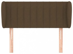 sötétbarna szövet fejtámla 103x23x78/88 cm