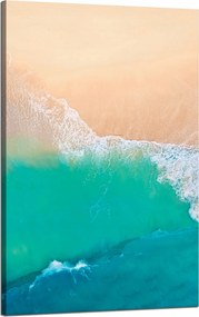 Vászonkép Hullámok Vízpart Homok 50x80 cm Ajándéknak is tökéletes