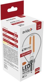 Avide LED Filament Mini Globe 4.5W E14 470LM WW 2700K
