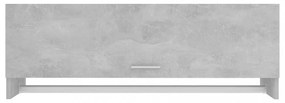 betonszürke szerelt fa ruhásszekrény 100 x 32,5 x 35 cm