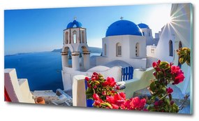 Üvegkép falra Santorini, görögország osh-87829826