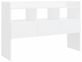 fehér szerelt fa tálalószekrény 105 x 30 x 70 cm