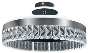 LED Dimmelhető felületre szerelhető csillár LED/75W/230V 3000-6500K króm + távirányítás