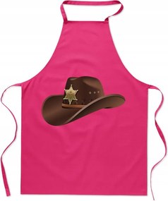 Konyhai kötény nyomtatás Sheriff kalap Ajándék