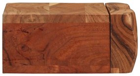 2 darab tömör akácfa fali polc 30x17x8 cm