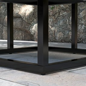 Outsunny Virágtartó Állvány 4 Polccal, Különböző Magasságok, Acél Szerkezet - 34 x 34 x 66 cm | Aosom