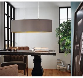 Eglo 55271 - Csillár zsinóron MASERLO 2xE27/60W/230V barna