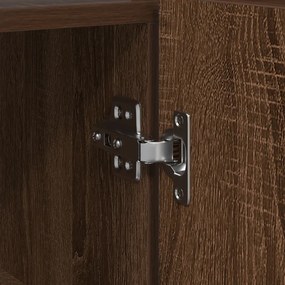 Oldalszekrény Barna tölgy Mérnöki fa 116 x 30 x 75 cm