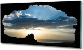 Fotó kép edzett üveg Levendula mező 100x70