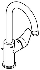 GROHE 24201001 - Mosdócsaptelep DN 15 méret L fényes króm