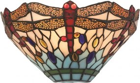Tiffany Fali Lámpa Többszínű DRAGONFLY SEARCHLIGHT 1283-17