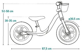 Lionelo - ALEX PLUS futóbicikli, zöld