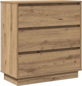 vidaXL Éjjeliszekrény fiókkal Artisan tölgy 71 x 34,5 x 75 cm Faanyag