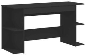 fekete szerelt fa íróasztal 140x50x75 cm