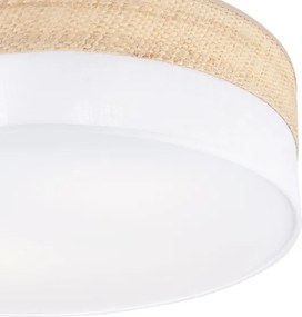 Mennyezeti lámpa SIRJA BOHO 2xE27/15W/230V átmérő 45 cm bézs/fehér