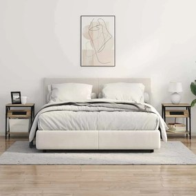 Éjjeli Szekrények 2 pcs sonoma tölgy 38 x 30 x 48 cm Faanyag