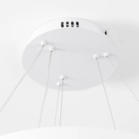 Brilagi - LED dimmelhető csillár kábellel FALCON SLIM LED/68W/230V Ø 50 cm fehér + távirányító