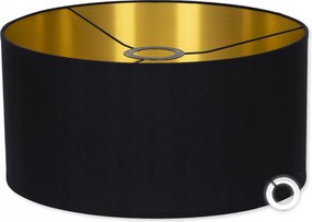 Lámpaernyő lámpabúra Fekete Arany 35 cm