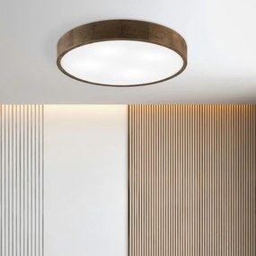 Brilagi - LED mennyezeti lámpa CARVALHO 4xE27/60W/230V tölgy-dió átm. 57,5 cm