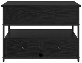 Dohányzóasztal fiókkal Musta tammi 70x50x50cm Faanyag