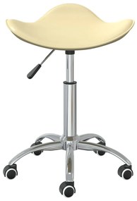 krémszínű műbőr irodaszék