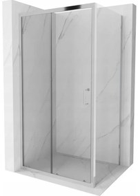 Mexen Apia zuhanykabin 150x80 cm, átlátszó, króm, 840-150-080-01-00