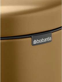 Sárgaréz színű acél pedálos szemetes 30 l NewIcon – Brabantia