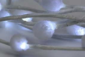NEXOS Karácsonyi LED világítás vatta gömbök 48 LED hideg