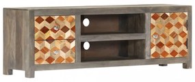 szürke tömör mangófa TV-szekrény 120 x 30 x 40 cm